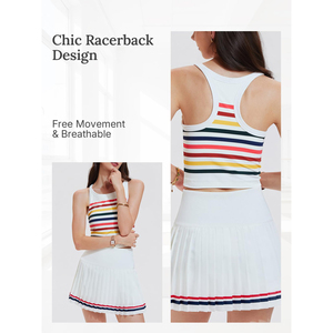 Game On Women’s Athletic Tank Set <b>Flowy</b> Fit Pickleball Style Set Performance Tank and Shorts - Product Image 5