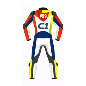 Traje de Motociclismo Personalizado Unisex de Cuero Vacuno/Canguro, Mono de Carreras, Impermeable, de Secado Rápido, con Certificación CE - Product Image 2