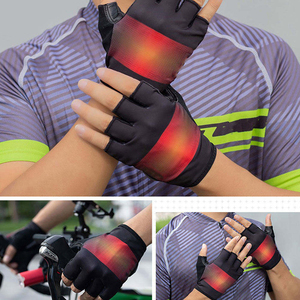 ถุงมือปั่นจักรยานแบบครึ่งนิ้วสำหรับแข่งขันออฟโรดกลางแจ้งรุ่นใหม่ สำหรับผู้ชายและผู้หญิง ผลิตจากโพลีเอสเตอร์ ประเทศปากีสถาน - Product Image 4