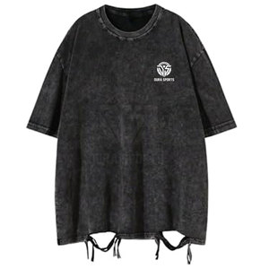 T-shirt imprimé ample et respirant pour homme, style streetwear, effet usé, très vendu, 100% coton, léger - Product Image 1