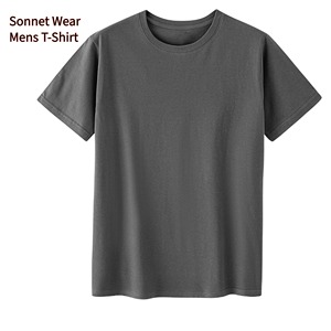 T-shirt décontracté à manches courtes et col rond pour homme/femme, 100 % coton, séchage rapide, 180 g, motif uni, style décontracté - Product Image 2