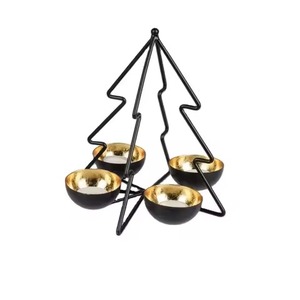 Support de bougie chauffe-plat unique en métal, élégant porte-bougie votif pour salle à manger, table de mariage, fête, célébration, hôtel, restaurant, maison - Product Image 4