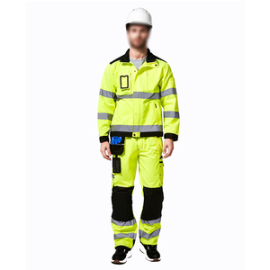 Breathable Cotton Long Sleeve Workwear Breathable Wear Resistant Safety Suit Traffic Safety Security Clothing Uniform - Product Image 1