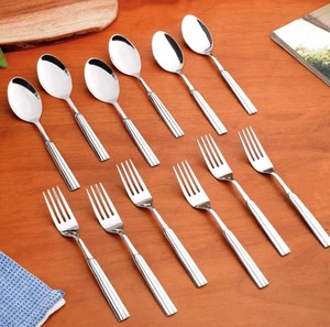 Ensemble de couverts minimalistes noir mat, cuillère, fourchette, couteau, couverts en métal, compatibles lave-vaisselle, ustensiles de camping et de repas - Product Image 5