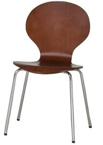 Chaises de salle à manger empilables en contreplaqué doré moderne avec design en bois pour une utilisation en cuisine CHAO CHING AB-027 - Product Image 2