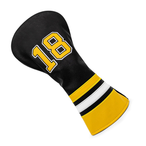 Housse de tête de club de golf personnalisée en gros avec logo, en cuir PU imperméable, pour driver, fairway wood et hybride, en vente en ligne - Product Image 3