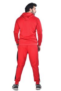 Survêtement pour hommes, survêtement, couleur rouge, personnalisé, fabrication d'usine, tendance - Product Image 3