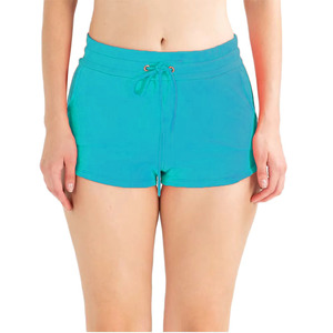 Shorts de cintura alta, casuales, elegantes, versátiles y cómodos para mujer, con bordado de logotipo personalizado, 100% algodón. - Product Image 1