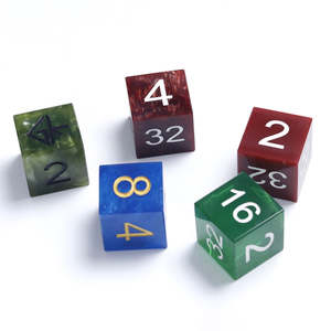Dés à bords carrés pour jeu de société – Cube de multiplication de haute qualité pour backgammon, directement de l'usine - Product Image 3