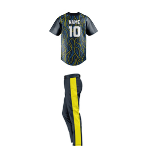 Nouvel uniforme de baseball à prix raisonnable pour unisexe, fabriqué au Pakistan, de la meilleure qualité, ensemble d'uniformes de baseball en gros - Product Image 3