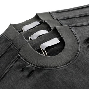 Nueva Camiseta Oversize de Estilo Urbano con Lavado Ácido, Personalizada, Vintage, de Corte Regular, Manga Corta, Cuello Redondo, con Efecto Desgastado - Product Image 4