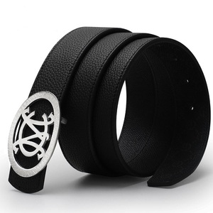 Cinturón de Cuero Personalizado con Hebilla Personalizada, Cinturón de Cuero Genuino con Logotipo Personalizado en Acero Inoxidable para Hombre - Product Image 5
