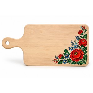 Planche à servir en bois de tilleul Matyo peinte à la main, vente en gros |   Artisan de Moradabad - Product Image 1