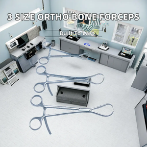 Pince à os orthopédique chirurgicale de 18 cm en acier inoxydable, instrument médical de haute qualité pour la fixation osseuse - Product Image 2