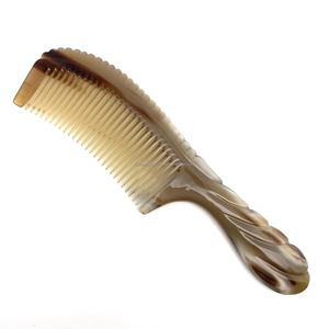 Meilleure vente 100% peigne en corne de boeuf classique fait à la main modèle de buffle antistatique naturel peignes communs pour une utilisation en salon - Product Image 4