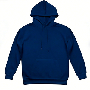 Sudadera con capucha informal de invierno para hombre, 100% algodón, con bolsillo, corte regular, sudadera con capucha tipo pullover, conjunto deportivo de dos piezas, forro polar, personalizable. - Product Image 5