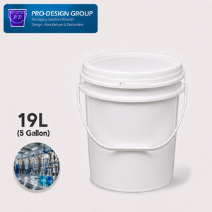 Seau en plastique industriel de 19 L avec couvercle hermétique ; Contenant anti-fuite pour le stockage de produits chimiques, ISO9001 - Product Image 1