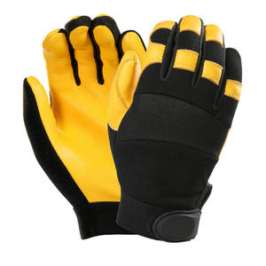 Gants de sécurité industriels de haute qualité, demi-doigts, en cuir, antidérapants, sans latex, pour écran tactile, résistants aux chocs, pour hommes et femmes - Product Image 2