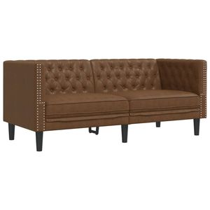 Sofá Chesterfield Marrón para Sala de Estar - Product Image 2