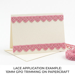 Encaje Guipur GPO Rosa Bebé de 15mm, Rollo de 20 Metros para Ropa Infantil, Diademas, Manualidades, Decoración, Personalizable, Venta al Por Mayor - Product Image 4
