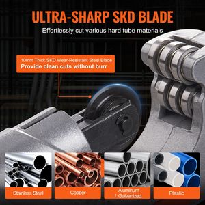 Set di 3 Tagliatubi Professionali Ultra Resistenti da 3/16'-2'' OD e Svasatori da 1/8'-7/8'' - Product Image 6