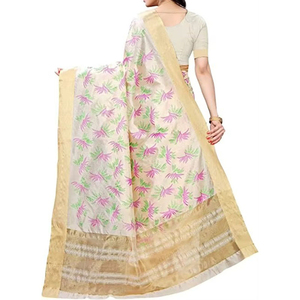 Indian Banarasi Soft Polyester Elegant Floor-Length Saree for Summer/Winter Wedding Party Wear Embroidered Blouse Ready Wear - Product Image 4
