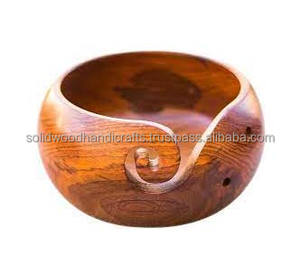 Cuenco de hilo de madera hecho a mano, soporte de hilo de palisandro, caja de almacenamiento de hilo de ganchillo, cuenco de bola de hilo, regalo para cumpleaños de madre - Product Image 2