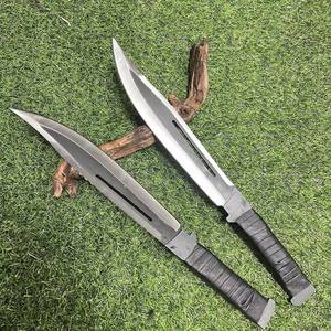 Couteau de chasse de qualité industrielle avec lame en acier inoxydable de type pied de mouton, lame fixe, manche en cuir, épaisseur de 0,5 mm - Product Image 5