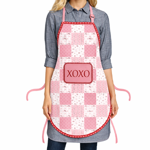 Beautiful Printed Valentine Design <b>Kitchen</b> <b>Apron</b> With Patch Work Design <b>Kitchen</b> <b>Apron</b> for Hot Sale - Product Image 1