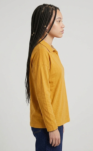 Camisas Polo Extra Grandes para Mujer, Cuello Camisero, Manga Larga, Estilo Veraniego, Camiseta Polo de Moda para Mujer - Product Image 3