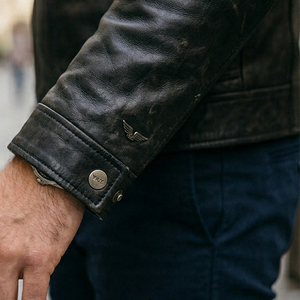 Blouson aviateur en cuir véritable de haute qualité pour homme, toucher doux, style contemporain décontracté, imperméable, respirant, motif hiver - Product Image 4