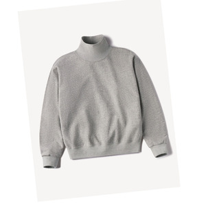 เสื้อสเวตเตอร์แบบสวมหัวคอเต่าสำหรับผู้หญิงเสื้อแขนแร็กแลนแบบลำลองคอสูง - Product Image 2