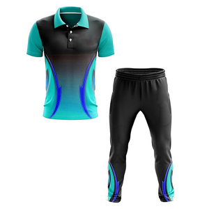 custom cricket uniform <b>set</b> breathable polyester team design sublimation printing match training cricket wear high quality - Product Image 1