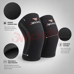 <b>Knee</b> <b>Compression</b> <b>Sleeve</b> Pair Neoprene <b>Knee</b> Brace Support for Gym Running Football | Anti-Slip <b>Knee</b> Support Wholesale - Product Image 6