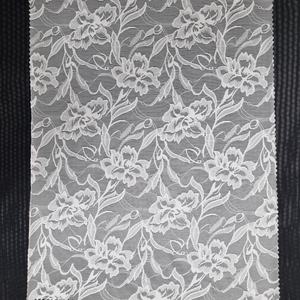 Floral Stretch <b>Lace</b> Fabric 120cm Lightweight Customized Color Nylon Spandex Mesh for Lingerie Bridal Dress Soft <b>Elastic</b> - Product Image 3