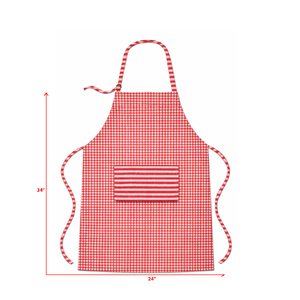 Check Design Best Quality Printed Women Kitchen Apron With Pocket Design at Affordable Price. - Product Image 6