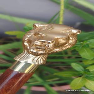 Bastón con Cabeza de León, Mango de Latón, Estilo Victoriano Antiguo, Hecho a Mano, Ligero, Coleccionable, Regalo para Hombres y Mujeres, Uso en Exteriores - Product Image 6