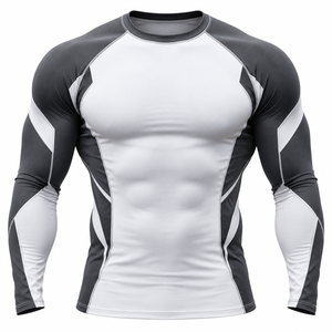 Sublimated Long Sleeve <b>Rash</b> <b>Guard</b> For Boys wholesale Custom Logo Printed Stylish <b>Men</b> <b>Rash</b> <b>Guards</b> Cheap Price Breathable - Product Image 4