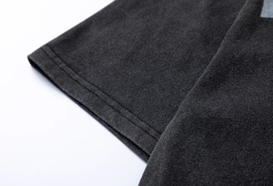 เสื้อยืดคอกลมแขนสั้นลายพิมพ์ดิจิทัลสไตล์วินเทจทรงโอเวอร์ไซส์ผ้าฝ้าย 100% แต่งลายปะติดแบบแอซิดวอชพร้อมโลโก้แบบใหม่สำหรับฤดูร้อน - Product Image 5