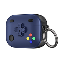 Funda de TPU para Auriculares con Diseño de Control de Videojuegos para AirPods Pro - Cubierta Impermeable con Llavero Antipérdida