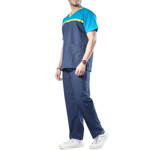 Nuevo Diseño, Venta en Línea, Envío Gratis, Traje Quirúrgico Unisex de Punto, Poliéster, Rayón, Spandex, Ecológico, Uniforme de Hospital de Secado Rápido - Product Image 3