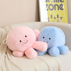 Peluche de Pulpo Giratorio Súper Suave, Colgante de Peluche para Llavero, Medusa Azul, Animal de Peluche para Alivio del Estrés, Juguete Bordado - Product Image 3