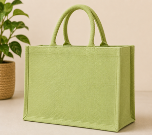 Green Future Eco-Friendly Jute <b>Medium</b> <b>Size</b> Fashionable Reusable Promotional Tote <b>Bag</b> AMANI Brand - Product Image 6