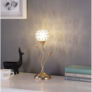 Lampada da Tavolo in Metallo Dorato Rosa da 14 Pollici con Design Floreale Elegante per Arredamento Casa - Product Image 3