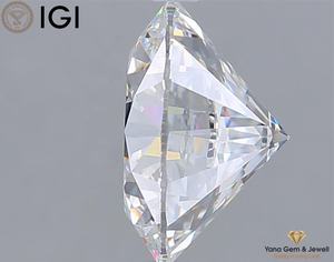 Diamant de laboratoire CVD de 4,01 carats, taille brillant rond, couleur D, clarté VVS2, pour bague de mariage, certifié IGI - Product Image 6