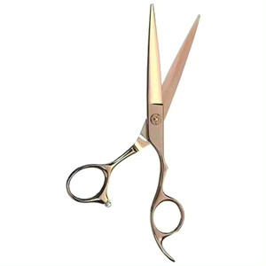 Ensemble de ciseaux professionnels en acier inoxydable 440c pour droitiers, pour la coupe de cheveux, destiné aux salons de coiffure et aux salons de beauté, avec logo personnalisé - Product Image 2