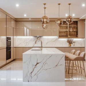 Dalles de quartz Calacatta Sepia – Pierre technique haut de gamme aspect marbre pour comptoirs et revêtements de sol - Product Image 2