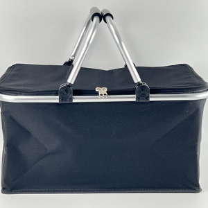 Cesta de Picnic de Gran Capacidad en Tela Oxford Azul, Bolsa de Almacenamiento Multifuncional para Llevar al Aire Libre, Plegable y Portátil - Product Image 3