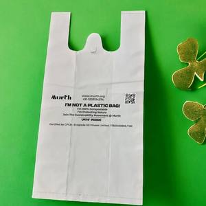 Bolsas de Compra Biodegradables y Compostables al por Mayor con Corte en W, Impresión Flexográfica y Material de PE a Bajo Precio - Product Image 2
