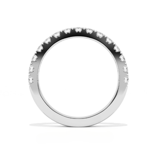 Aarinya Women's 925 <b>Sterling</b> <b>Silver</b> Luxury Classic Office Wear Engagement Party Lab Grown Brilliant Cut Diamond <b>Band</b> <b>Ring</b> - Product Image 4